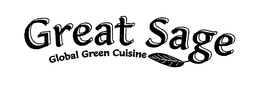 GREAT SAGE GLOBAL GREEN CUISINE trademark