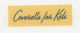 COVERALLS FOR KIDS trademark