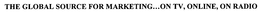THE GLOBAL SOURCE FOR MARKETING...ON TV, ONLINE, ON RADIO trademark