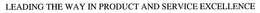 LEADING THE WAY IN PRODUCT AND SERVICE EXCELLENCE trademark