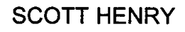 SCOTT HENRY trademark