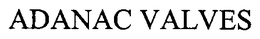 ADANAC VALVES trademark