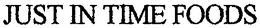 JUST IN TIME FOODS trademark