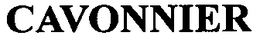 CAVONNIER trademark