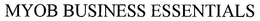 MYOB BUSINESS ESSENTIALS trademark