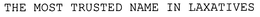 THE MOST TRUSTED NAME IN LAXATIVES trademark