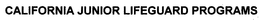 CALIFORNIA JUNIOR LIFEGUARD PROGRAMS trademark