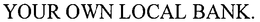 YOUR OWN LOCAL BANK. trademark
