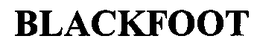BLACKFOOT trademark