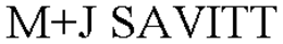 M+J SAVITT trademark