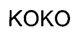 KOKO trademark