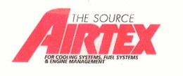 AIRTEX THE SOURCE FOR COOLING SYSTEMS, FUEL SYSTEMS & ENGINE MANAGEMENT trademark