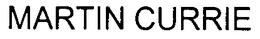 MARTIN CURRIE trademark