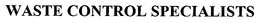 WASTE CONTROL SPECIALISTS trademark