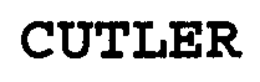 CUTLER trademark