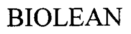 BIOLEAN trademark