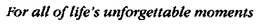 FOR ALL OF LIFE'S UNFORGETTABLE MOMENTS trademark