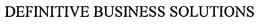 DEFINITIVE BUSINESS SOLUTIONS trademark