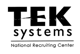 TEK SYSTEMS NATIONAL RECRUITING CENTER trademark