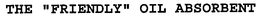 THE "FRIENDLY" OIL ABSORBENT trademark