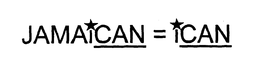 JAMAICAN = ICAN trademark