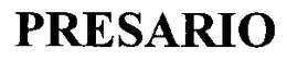 PRESARIO trademark