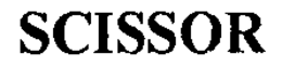 SCISSOR trademark