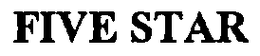 FIVE STAR trademark