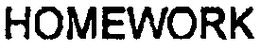 HOMEWORK trademark