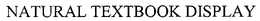NATURAL TEXTBOOK DISPLAY trademark