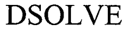 DSOLVE trademark