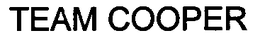 TEAM COOPER trademark