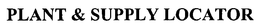 PLANT & SUPPLY LOCATOR trademark