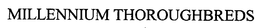 MILLENNIUM THOROUGHBREDS trademark