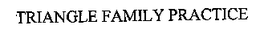TRIANGLE FAMILY PRACTICE trademark