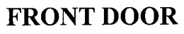 FRONT DOOR trademark