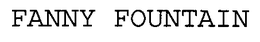 FANNY FOUNTAIN trademark