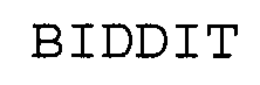 BIDDIT trademark