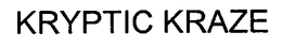 KRYPTIC KRAZE trademark
