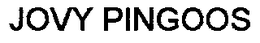 JOVY PINGOOS trademark