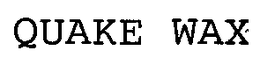 QUAKE WAX trademark