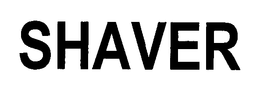 SHAVER trademark