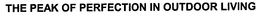THE PEAK OF PERFECTION IN OUTDOOR LIVING trademark