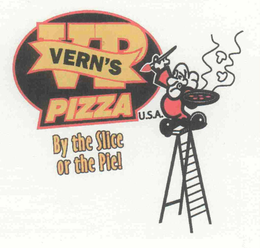 VP VERN'S PIZZA U.S.A. BY THE SLICE OR THE PIE! trademark