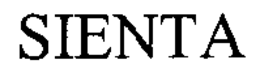 SIENTA trademark