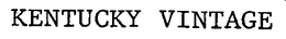 KENTUCKY VINTAGE trademark