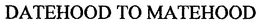 DATEHOOD TO MATEHOOD trademark
