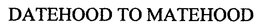 DATEHOOD TO MATEHOOD trademark