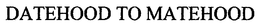 DATEHOOD TO MATEHOOD trademark