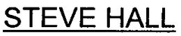 STEVE HALL trademark